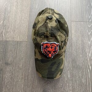 Chicago Bears New Era Woodland Camo Main Trucker 9FIFTY Snapback Hat NFL Unisex